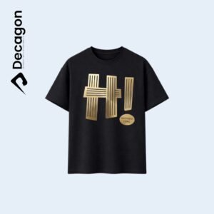 Decagon Kids DTF Printed T-shirt | Black