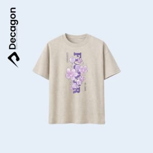 Decagon Kids DTF Printed T-shirt | Beige