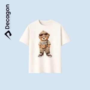 Decagon Kids DTF Printed T-shirt | Off White