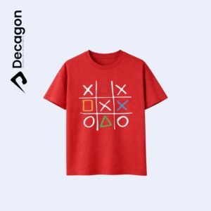 Decagon Kids DTF Printed T-shirt | Red2