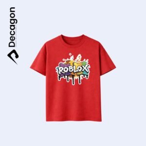 Decagon Kids DTF Printed T-shirt | Red