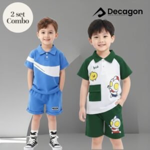 2 Set Combo Kids Premium PK Polo Set | C5