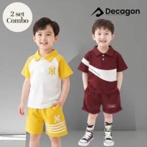 2 Set Combo Kids Premium PK Polo Set | C7
