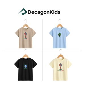 4 Pcs Combo_ Brazil World Cup 2026 Kids Collection | DTF Printed T-shirt | C8