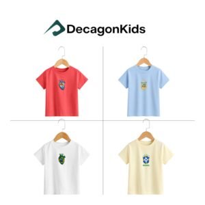 4 Pcs Combo_ Argentina and Brazil World Cup 2026 Kids Collection | DTF Printed T-shirt | C5