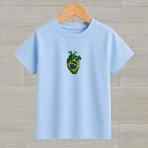 Brazil Heart World Cup 2026 Kids Collection | DTF Printed T-shirt | S509