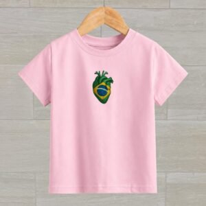 Brazil Heart World Cup 2026 Kids Collection | DTF Printed T-shirt | S503