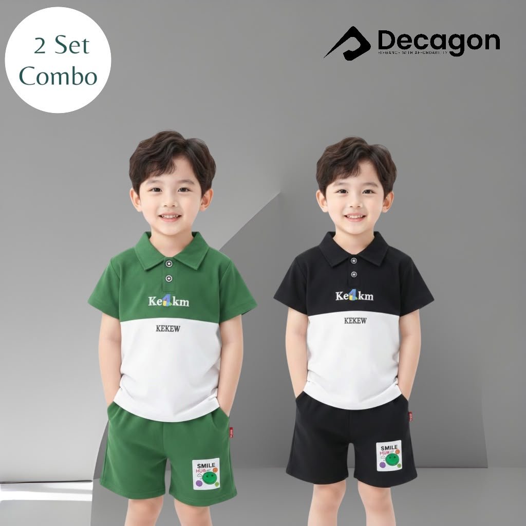 2 Set Combo_Kids Premium PK Polo Set | PSC17