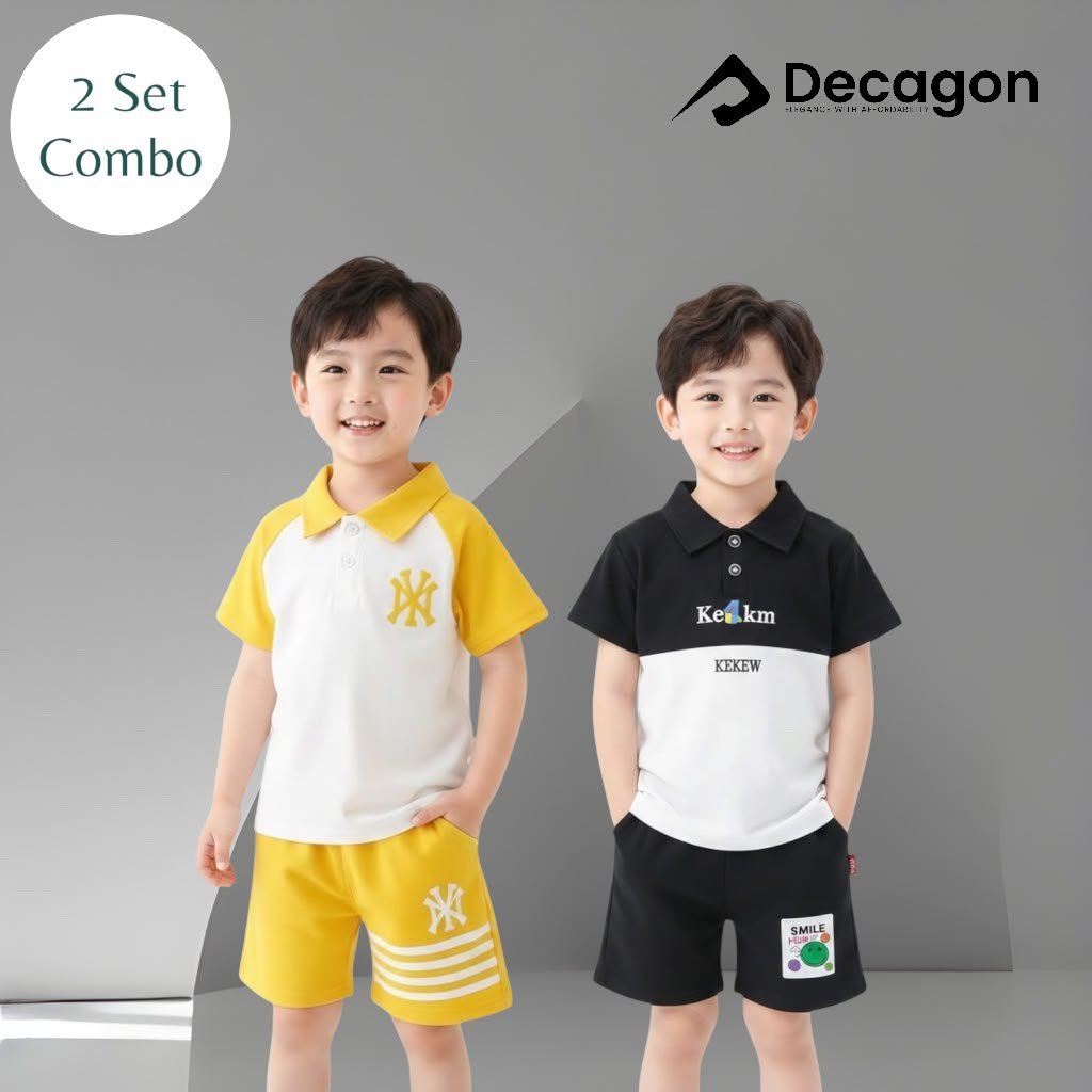 2 Set Combo_Kids Premium PK Polo Set | PSC18