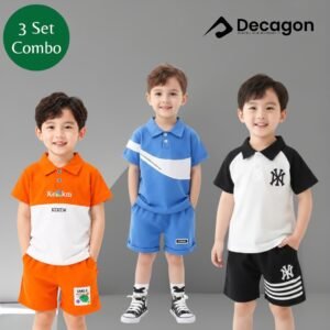 3 Set Combo_Kids Premium PK Polo Set | PSC4
