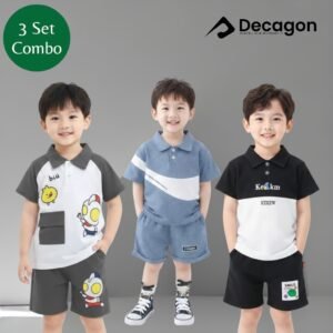 3 Set Combo_Kids Premium PK Polo Set | PSC5