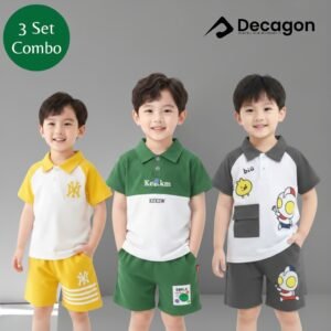 3 Set Combo_Kids Premium PK Polo Set | PSC6