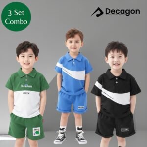 3 Set Combo_Kids Premium PK Polo Set | PSC8