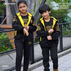 Kids 3-Piece Zipper Hooded Track Suit Set